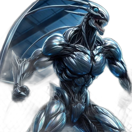 dragon, creature, animal, robot transparent PNG cut-out