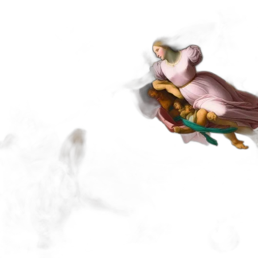 dragon, crown, creature, staff transparent PNG cut-out