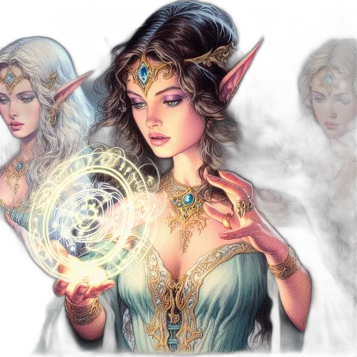 fantasy art, concept art, comic book art, pixel art transparent PNG cut-out