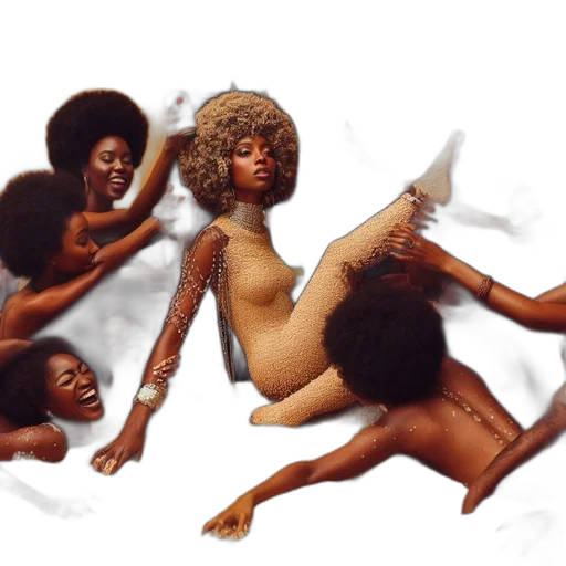 hair, concept art, image, featuring transparent PNG cut-out