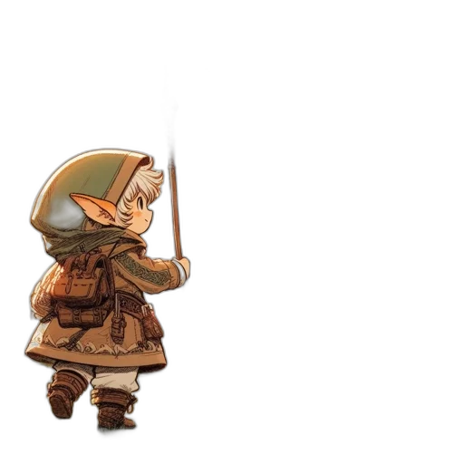 staff, sword, weapon, hat transparent PNG cut-out