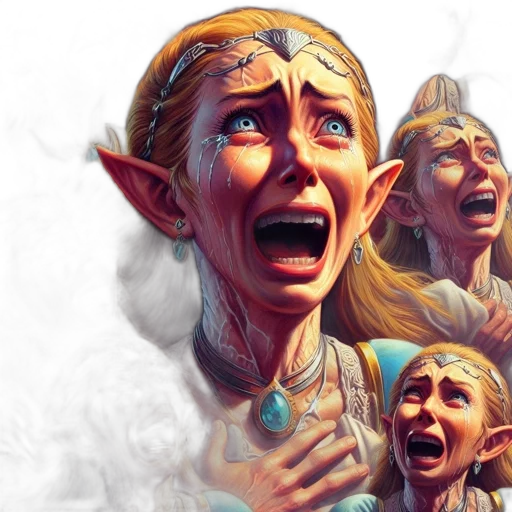 face, concept art, fantasy art, comic book art transparent PNG cut-out