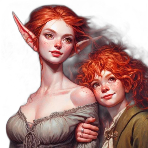 fantasy art, concept art, comic book art, photorealistic transparent PNG cut-out