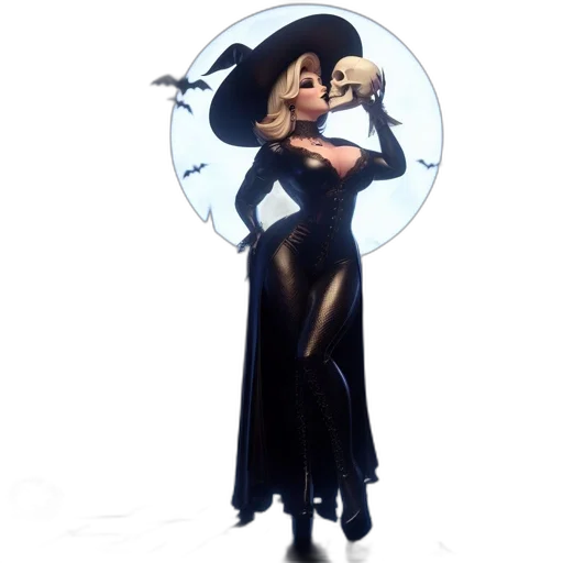 dress, umbrella, concept art, 3d render transparent PNG cut-out