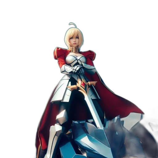 sword, weapon, crown, dress transparent PNG cut-out