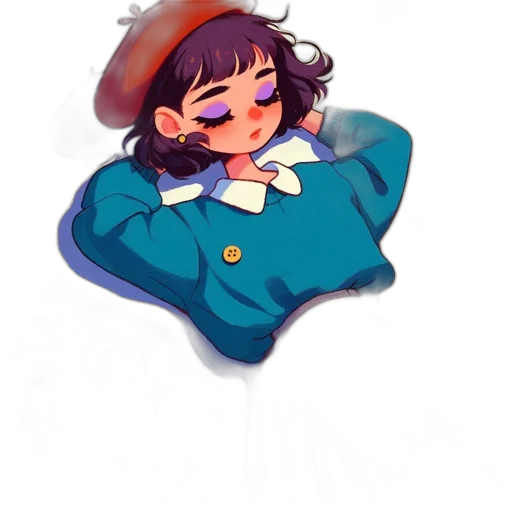 jacket, hat, staff, jewelry transparent PNG cut-out
