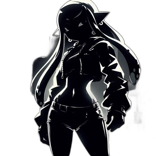 jacket, mask, weapon, staff transparent PNG cut-out