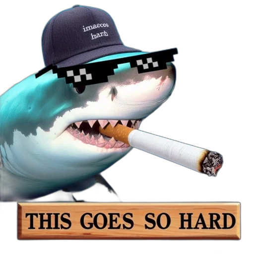 staff, animal, hat, vaporwave transparent PNG cut-out