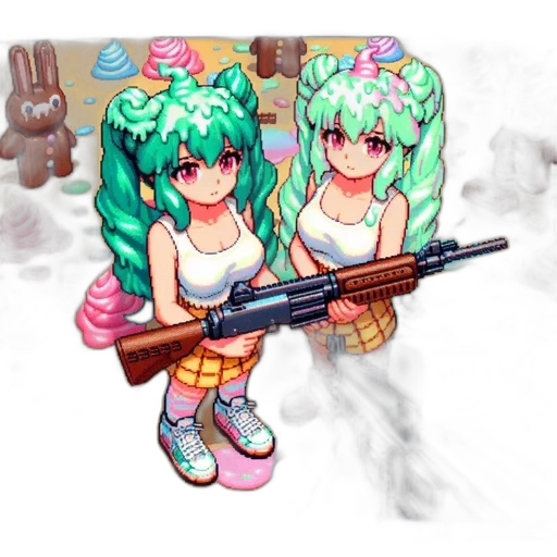 weapon, staff, pixel art, anime transparent PNG cut-out