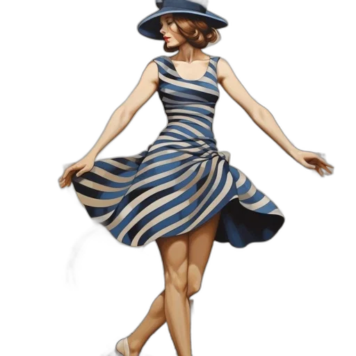 dress, hat, photorealistic, concept art transparent PNG cut-out