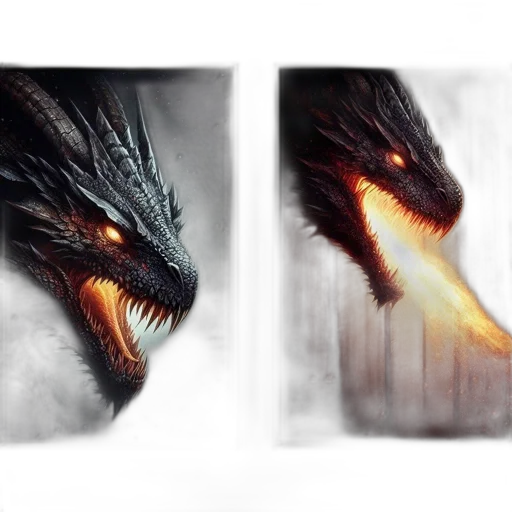 dragon, creature, fantasy art, concept art transparent PNG cut-out