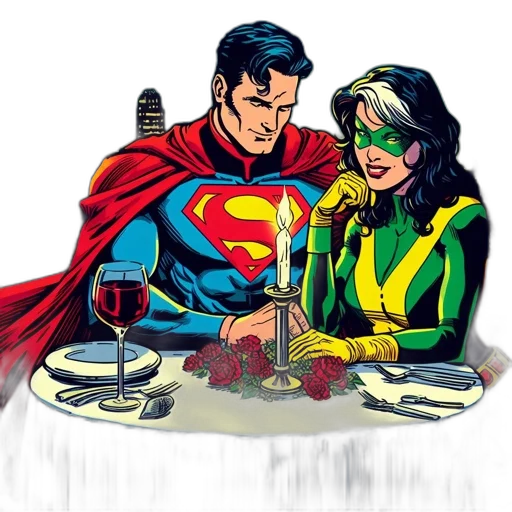 food, comic book art, concept art, two transparent PNG cut-out