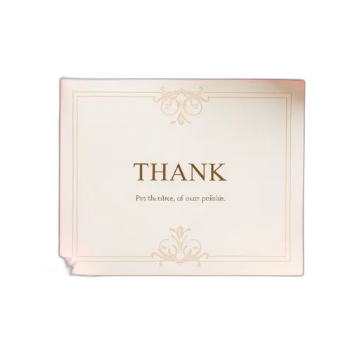 thank, card, wedding, favour transparent PNG cut-out