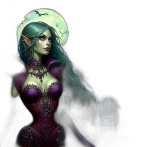 fantasy art, concept art, comic book art, pixel art transparent PNG cut-out