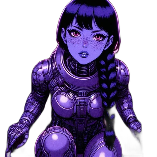 robot, cyberpunk, concept art, comic book art transparent PNG cut-out