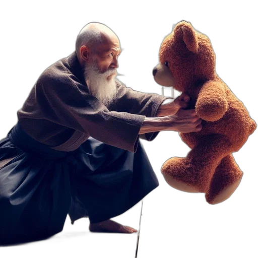 photorealistic, concept art, elderly, man transparent PNG cut-out