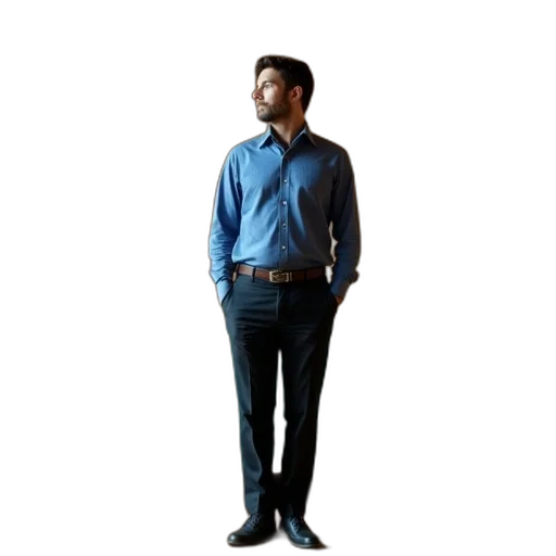 staff, jacket, robot, face transparent PNG cut-out