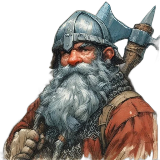 face, sword, staff, fantasy art transparent PNG cut-out