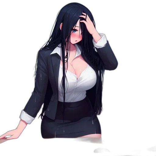 jacket, dress, staff, concept art transparent PNG cut-out