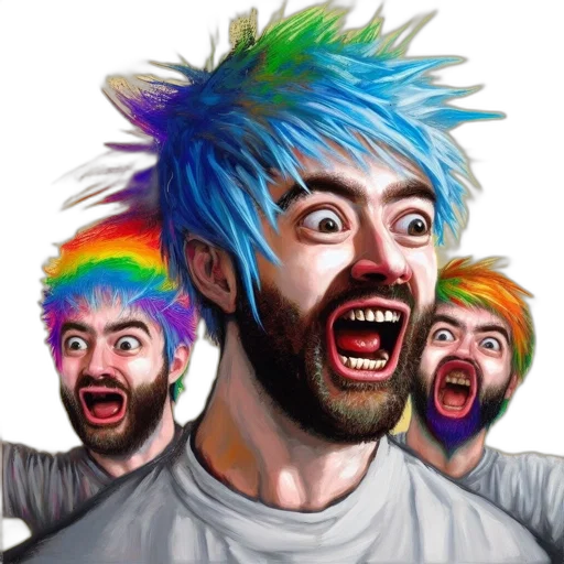 creature, face, hair, mask transparent PNG cut-out