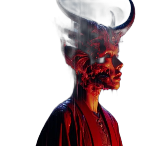 mask, dragon, face, creature transparent PNG cut-out