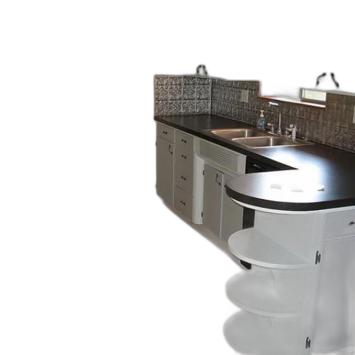 furniture, 3d render, kitchen, white transparent PNG cut-out