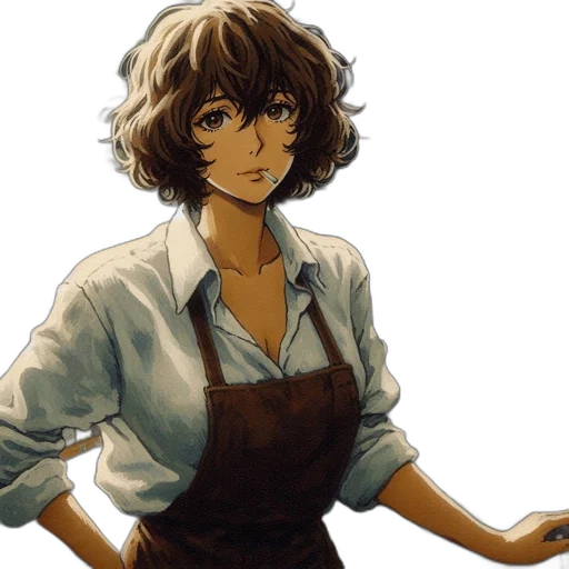 staff, dress, face, weapon transparent PNG cut-out
