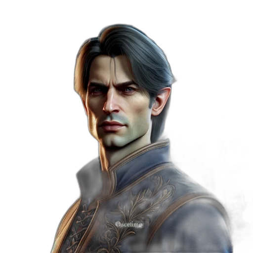 face, jacket, staff, concept art transparent PNG cut-out