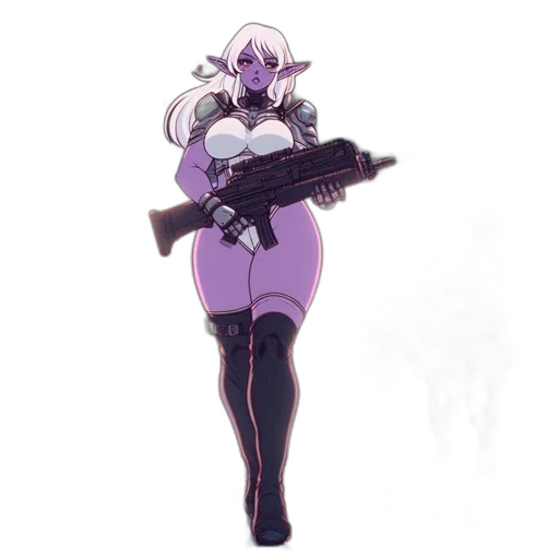 weapon, robot, staff, concept art transparent PNG cut-out