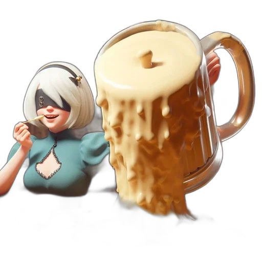 food, concept art, 3d render, pixel art transparent PNG cut-out