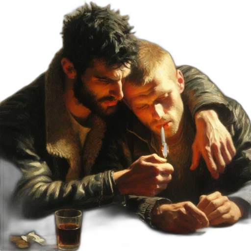 jacket, oil painting, concept art, photorealistic transparent PNG cut-out