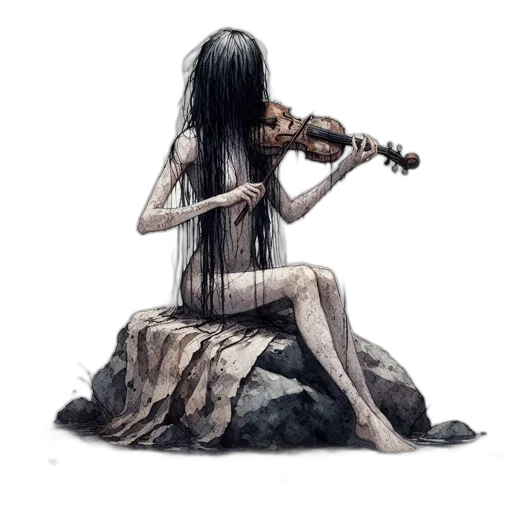dress, concept art, fantasy art, watercolor transparent PNG cut-out