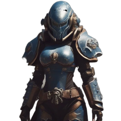 robot, mask, weapon, dress transparent PNG cut-out