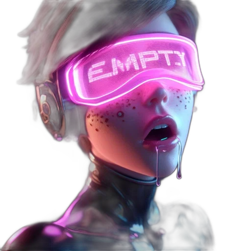 mask, robot, face, cyberpunk transparent PNG cut-out