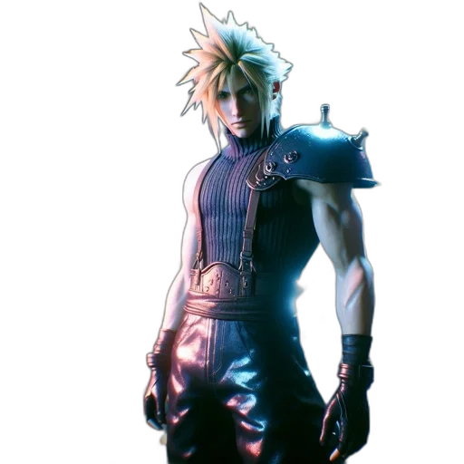 staff, creature, sword, hair transparent PNG cut-out