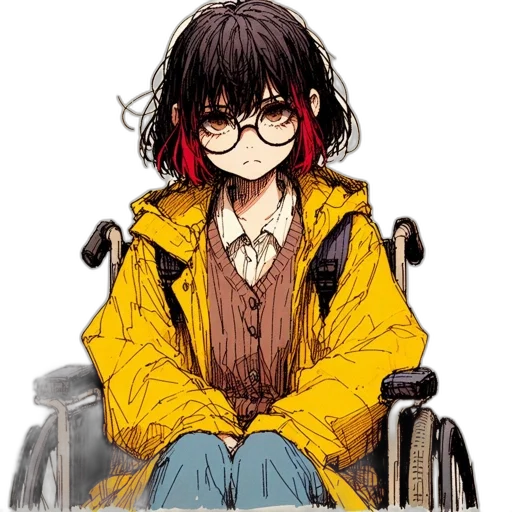 jacket, staff, face, anime transparent PNG cut-out