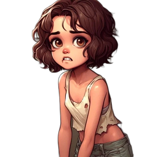 dress, face, hair, creature transparent PNG cut-out