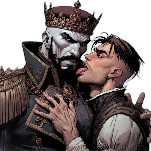 crown, mask, comic book art, concept art transparent PNG cut-out