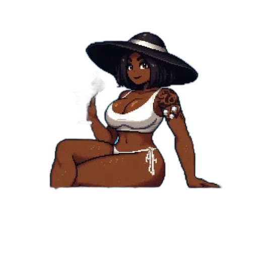 hat, cartoon, concept art, pixel art transparent PNG cut-out