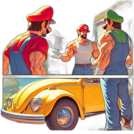 car, hat, weapon, concept art transparent PNG cut-out