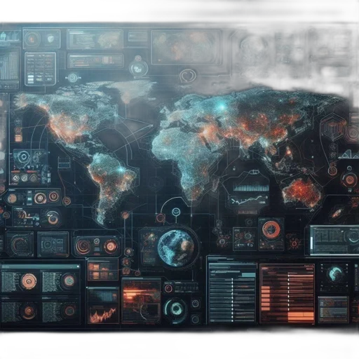cyberpunk, concept art, 3d render, outer space transparent PNG cut-out