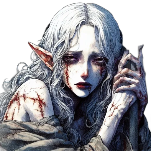 face, creature, fantasy art, concept art transparent PNG cut-out