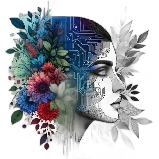 robot, mask, face, crown transparent PNG cut-out