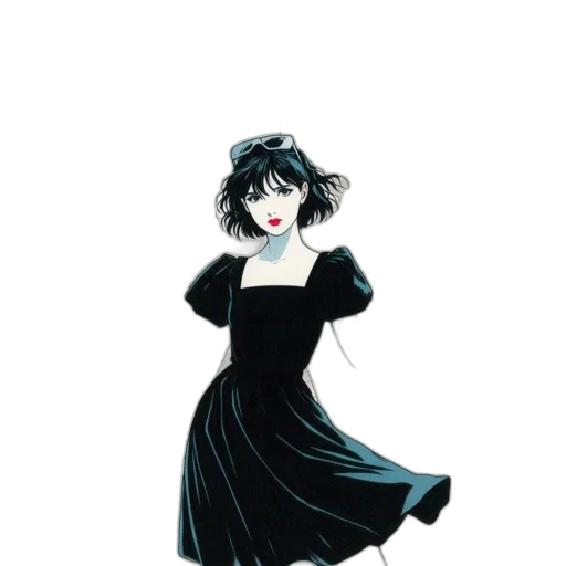 dress, concept art, cartoon, comic book art transparent PNG cut-out