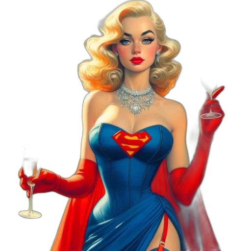dress, comic book art, concept art, fantasy art transparent PNG cut-out