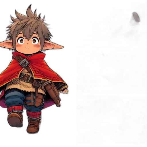 jacket, staff, dragon, weapon transparent PNG cut-out