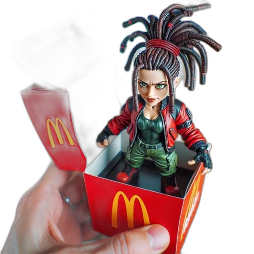 food, concept art, cyberpunk, 3d render transparent PNG cut-out