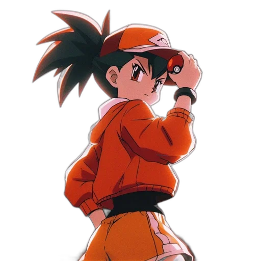 jacket, hat, staff, weapon transparent PNG cut-out