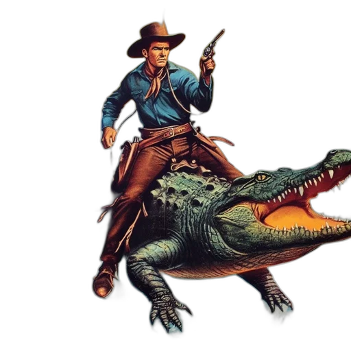 concept art, image, shows, cowboy transparent PNG cut-out