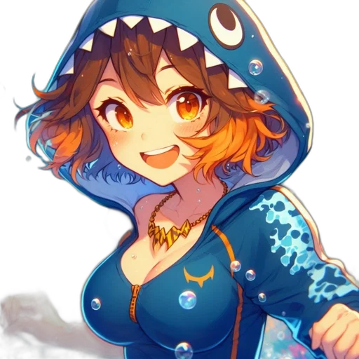 dress, jacket, staff, creature transparent PNG cut-out